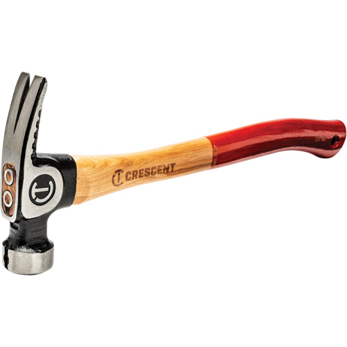 Milled-Face Framing Hammer, 22 oz., Wood Handle, 18" L Ontario Packaging