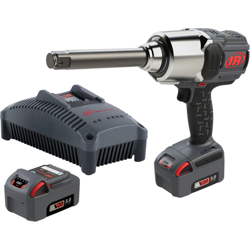 Cordless Impact Wrench Kit with Friction Ring Thru-Hole, 20 V, 1" Socket Ontario Packaging