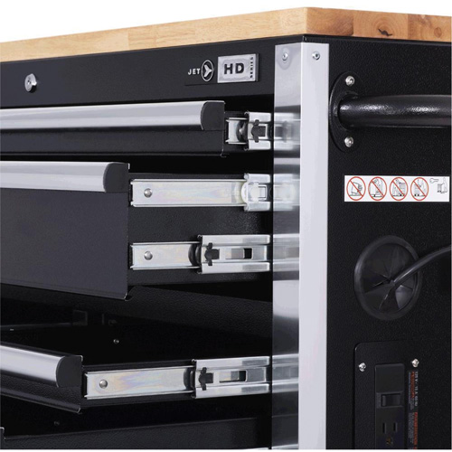 HDRC5212 HD Series Roller Cabinet, 12 Drawers, 51-1/4" W x 21" D x 40-3/10" H, Black Ontario Packaging