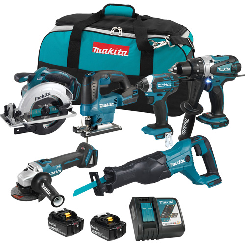 LXT 6-Tool Combo Kit, Lithium-Ion, 18 V Ontario Packaging