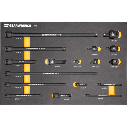 Jeu d'outils de m&eacute;canicien dans des plateaux modulaires en mousse avec conteneur de rangement, 247 morceaux Ontario Packaging