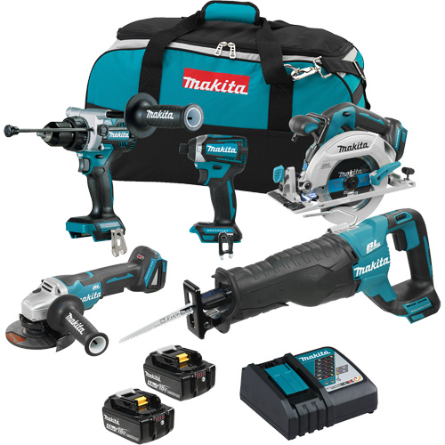 18V LXT Brushless 5 Tool Combo Kit, Lithium-Ion, 18 V Ontario Packaging
