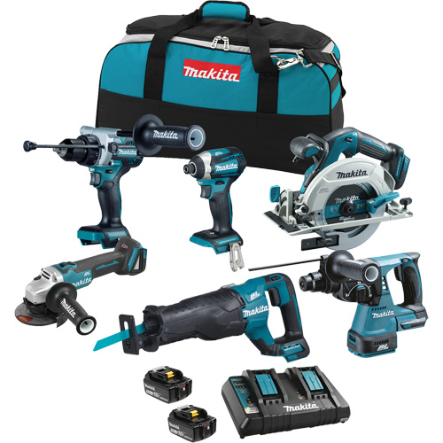 LXT Brushless 6 Tool Combo Kit, Lithium-Ion, 18 V Ontario Packaging