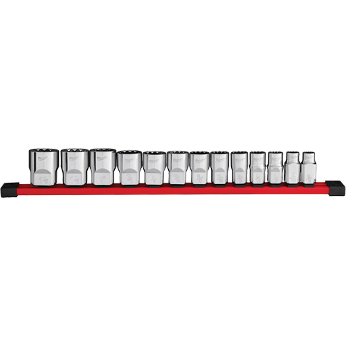 Jeu de douilles SAE &agrave; 12 pans, 13 Mcx, Prise de 1/2" Ontario Packaging