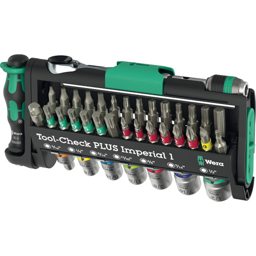Tool-Check PLUS Imperial 1 Tool Set, 39 Pcs, 1/4" Drive Size Ontario Packaging