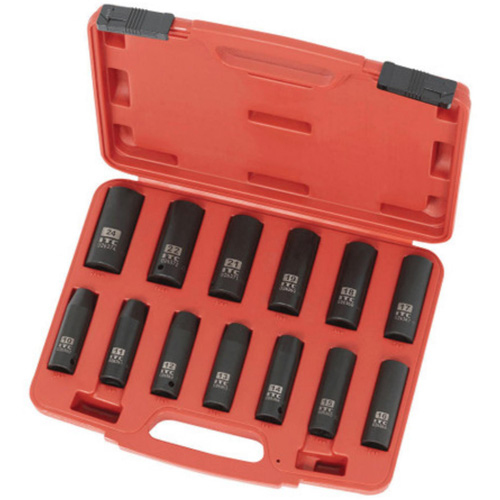 IPS-1312DM Metric Socket Set, 13 Pcs, Impact, 1/2" Drive Size, Deep Ontario Packaging