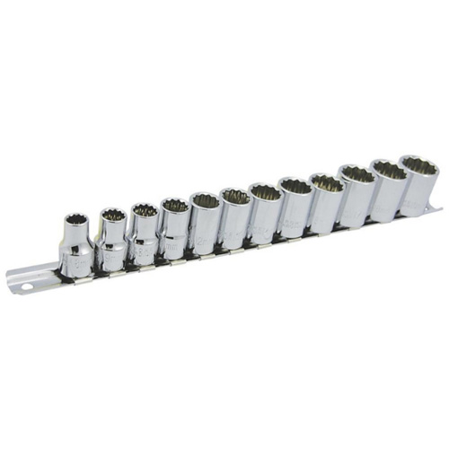 SS3812M-12 12-Point Metric Socket Set, 12 Pcs, 3/8" Drive Size Ontario Packaging