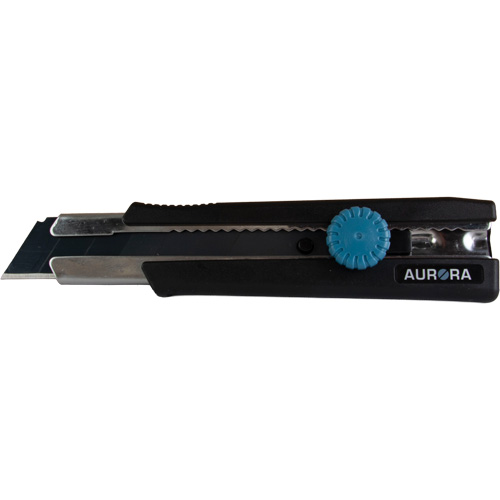 25mm Retractable Knife, Stainless Steel, Heavy-Duty, Rubber Handle Ontario Packaging