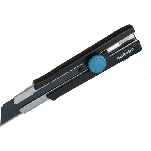 25mm Retractable Knife, Stainless Steel, Heavy-Duty, Rubber Handle Ontario Packaging