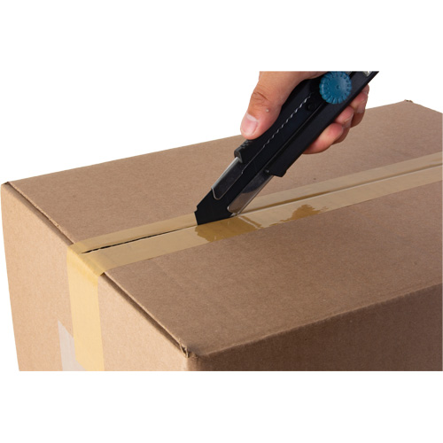 25mm Retractable Knife, Stainless Steel, Heavy-Duty, Rubber Handle Ontario Packaging