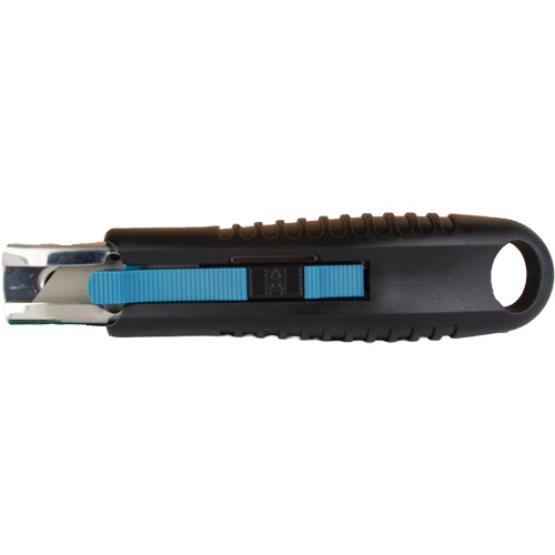 Standard-Duty Retractable Safety Knife, Stainless Steel, Rubber Handle Ontario Packaging