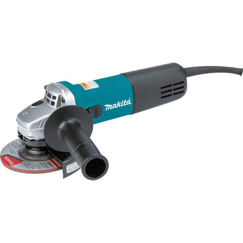 Angle Grinder with AC/DC Thumb Switch, 4-1/2", 120 V, 7.5 A, 11000 RPM Ontario Packaging