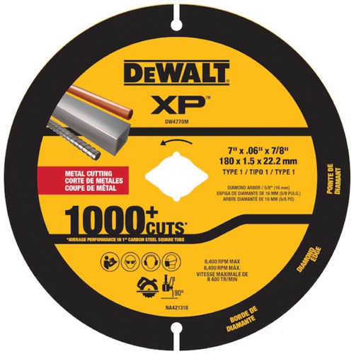 XP Metal Diamond Blade for Angle Grinders & Circular Saws Ontario Packaging