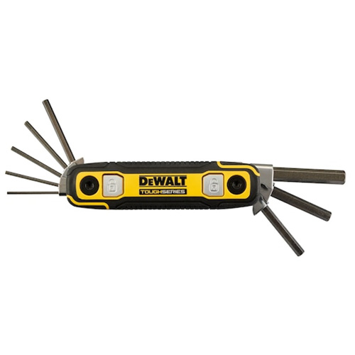 TOUGHSERIES Folding Locking Hex Key, 8 Pcs., Imperial Ontario Packaging