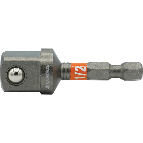 Impactech&reg; Impact Socket Adapter, 1/4" Drive Size, 1/2" Male Size, 2" L Ontario Packaging