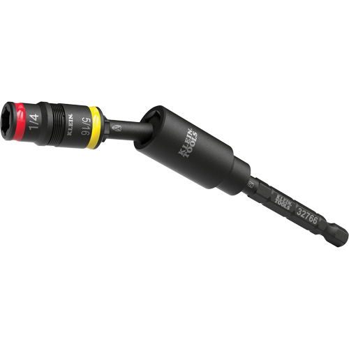 Impact Flip Socket With Swivel Adapter, Hex, 1/4" Drive, 3 Pcs Ontario Packaging