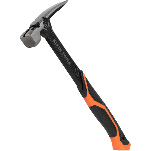 Steel Claw Hammer, 18 oz., Solid Steel Handle, 15" L Ontario Packaging