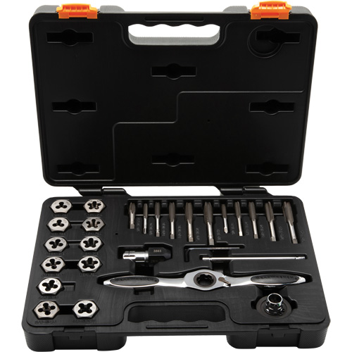 SAE Ratcheting Tap & Die Set, 27 Pieces Ontario Packaging