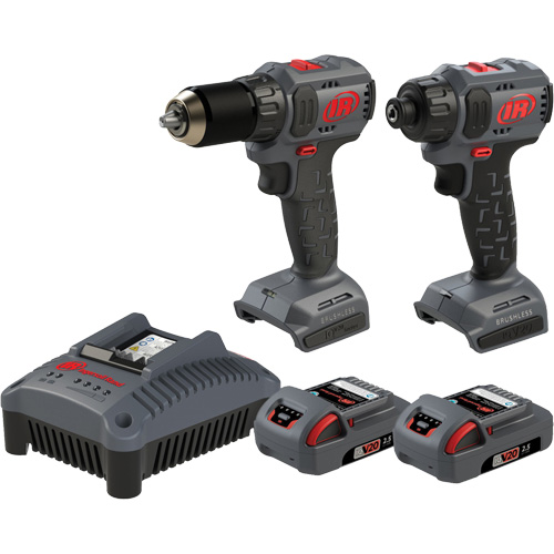Compact Drill & Screwdriver Cordless Combo Tool Kit, Lithium-Ion, 20 V Ontario Packaging