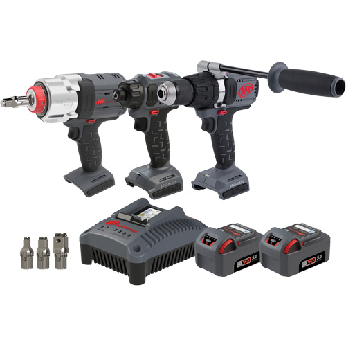 Screwdriver, Hammer Drill & Impact Driver Combo Tool Kit, Lithium-Ion, 20 V Ontario Packaging