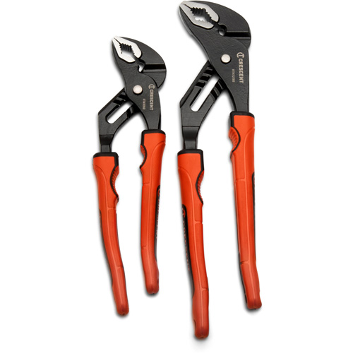 Grip Zone V-Jaw Tongue & Groove Plier Set with Dual Material Rawhide Handle, 2 Pieces Ontario Packaging