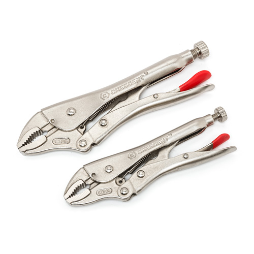 Curved Jaw Locking Pliers with Wire Cutter Set, 2 Pieces Ontario Packaging