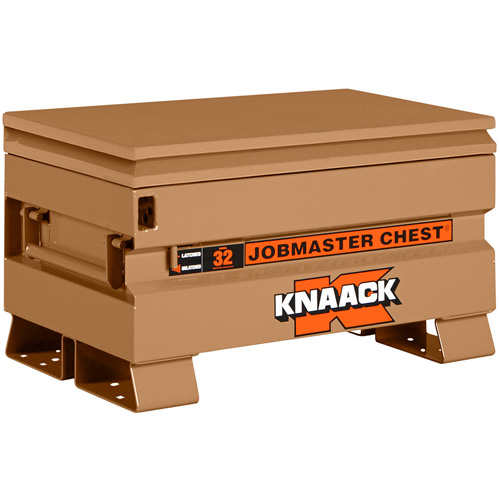 Model 32 Jobsite Chest with Padlock, 32" x 19" x 19", Steel, Tan Ontario Packaging