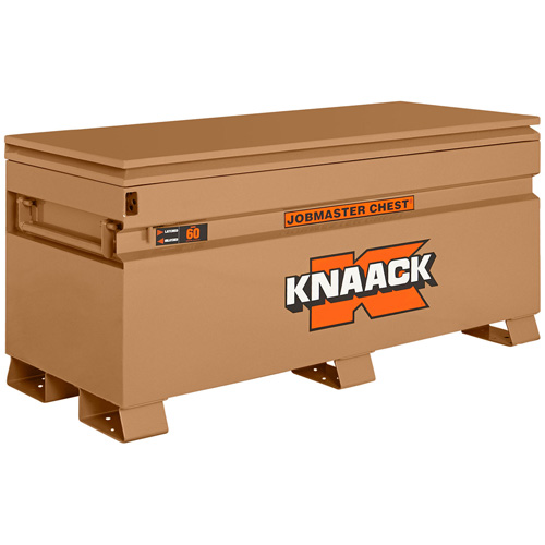 Model 60 Jobsite Chest with Padlock, 60" x 24" x 28-1/2", Steel, Tan Ontario Packaging