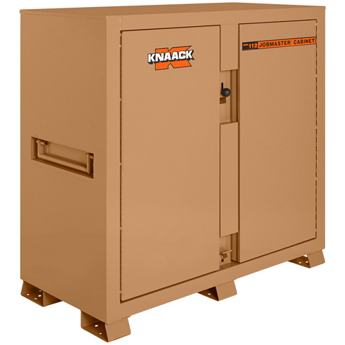 Model 112 Jobsite Cabinet with Padlock, Steel, 54.9 Cubic Feet, Tan Ontario Packaging