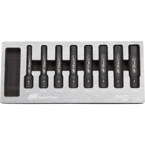 Metric Bit Impact Socket Set, Hex, 8 Pcs Ontario Packaging