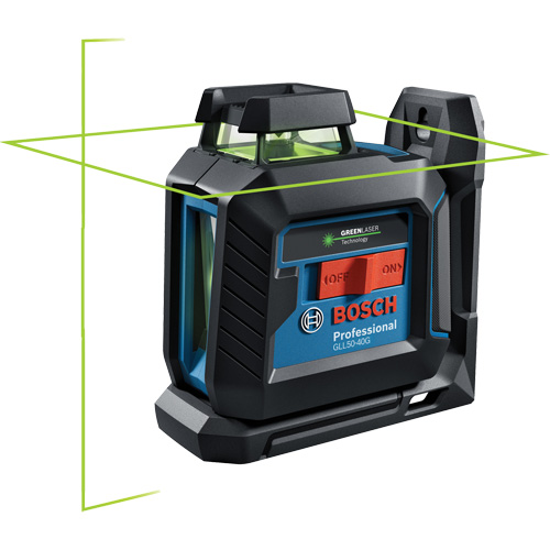 Laser &agrave; lignes crois&eacute;es 360° auto-nivelant &agrave; faisceau vert Ontario Packaging