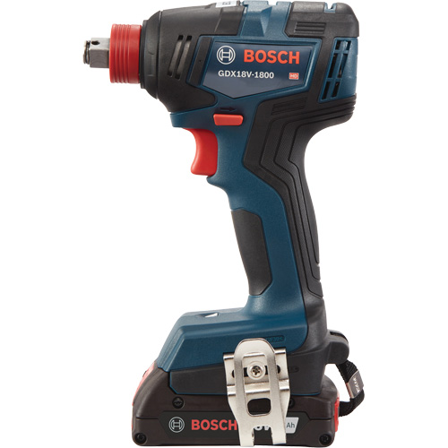 Ensemble visseuse/cl&eacute; &agrave; chocs 2-en-1 pour embouts et douilles, 1/2", 1800 lb-po Couple max., 18 V, Lithium-ion Ontario Packaging
