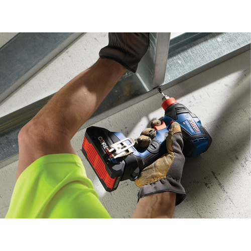 Ensemble visseuse/cl&eacute; &agrave; chocs 2-en-1 pour embouts et douilles, 1/2", 1800 lb-po Couple max., 18 V, Lithium-ion Ontario Packaging