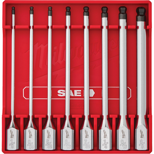 Long SAE Bit Socket Set, Hex Ball, 3/8" Drive, 8 Pcs Ontario Packaging