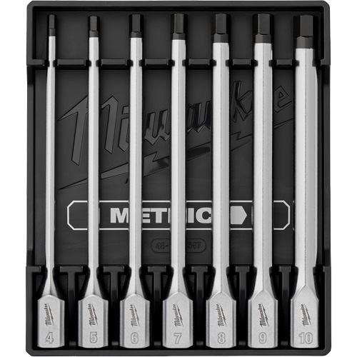 Long Metric Bit Socket Set, Hex, 3/8" Drive, 7 Pcs Ontario Packaging