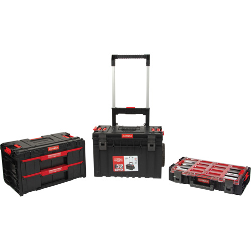 3-Piece Arx&reg; Rolling Toolbox Base Set, 25-1/5" x 19" x 42-2/5", Black Ontario Packaging