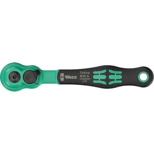 Cl&eacute; &agrave; cliquet Zyklop Comfort avec levier dinversion, Prise de 1/4", Poign&eacute;e Ergonomique Ontario Packaging