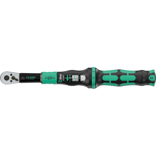 Cl&eacute; dynamom&eacute;trique Click-Torque Lock A 5 r&eacute;glable avec fonction Torque Lock, &agrave; cliquer, Entraînement 1/4" carr&eacute;, 1 - 18 lb-pi Ontario Packaging