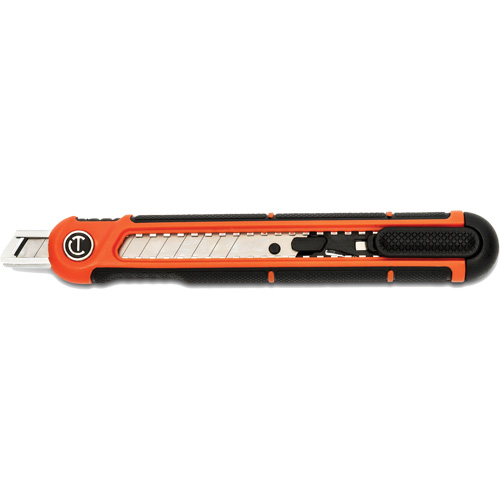9mm Snap Off Blade Retractable Knife, Steel, Plastic Handle Ontario Packaging