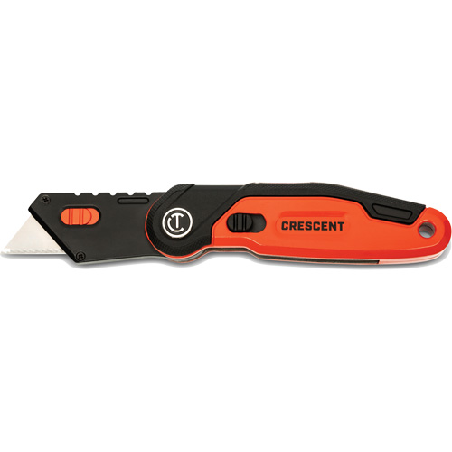 Couteau utilitaire pliant, 1" lame, lame en Acier, poign&eacute;e en Aluminium Ontario Packaging