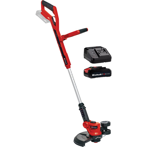 Cordless Telescopic String Trimmer with 2.5Ah Battery & Charger Starter Kit, 12", Battery Powered, 18 V Ontario Packaging