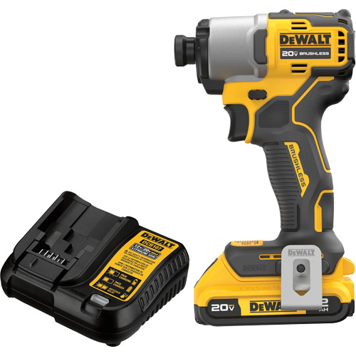 Ensemble de tournevis &agrave; chocs sans fil et sans balai, 1/4", 1700 lb-po Couple max., 20 V, Lithium-ion Ontario Packaging