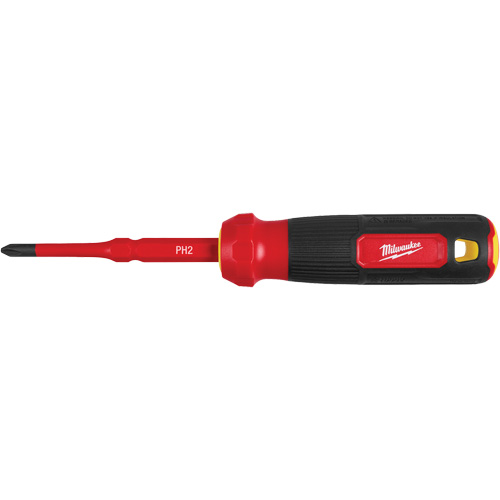 Tournevis &agrave; embouts interchangeables &agrave; tige articul&eacute;e isol&eacute; 1000 V, 2-en-1, 8-4/5" lo, Prise Coussin&eacute;e Ontario Packaging