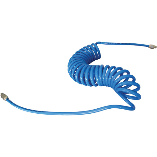 MAXAIR Coiled Hose, Air, 3/8" ID x 25' L, Polyurethane Ontario Packaging
