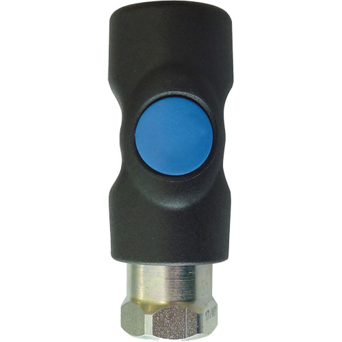 TOPQUIK S1 Industrial Quick Coupler, Polyester Composite/Stainless Steel, 1/4", Female NPT, 174 PSI Ontario Packaging