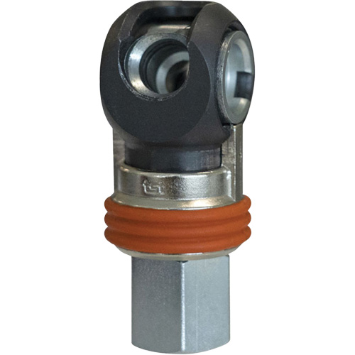 TOPQUIK SC Industrial Swing Quick Coupler, Nickel-Plated Steel, 3/8", Female NPT, 360 PSI Ontario Packaging