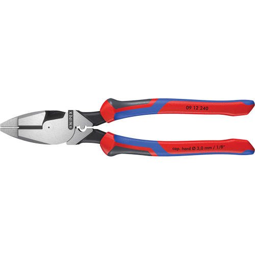 High Leverage Lineman's Pliers New England with Fish Tape Puller, Crimper & KNIPEXTEND Handle Ontario Packaging
