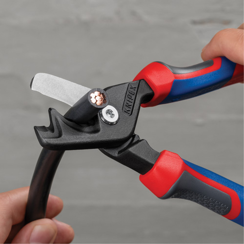 StepCut&reg; XL Cable Shears with KNIPEXTEND Handle, 9" Ontario Packaging