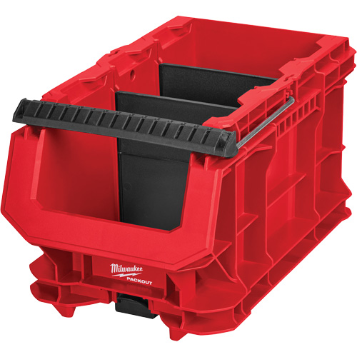 Bac compact PACKOUT, 15-1/2" x 9-1/2" x 8-3/4", Noir/Rouge Ontario Packaging
