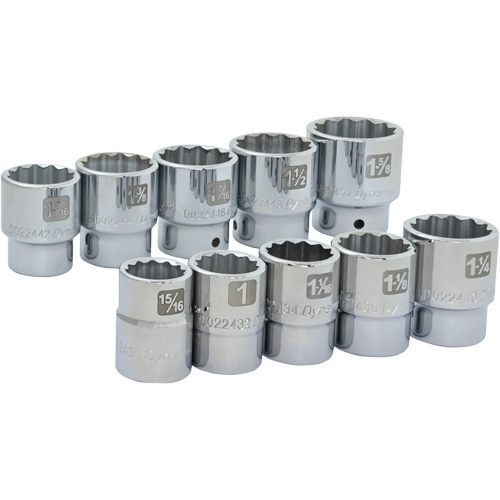 Jeu de douilles SAE &agrave; 12 pans, 10 Mcx, Prise de 3/4" Ontario Packaging
